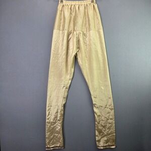 Unbranded Gold Churidar Salwar Leggings Size 38 India Tapered Ankle Snap Wedding